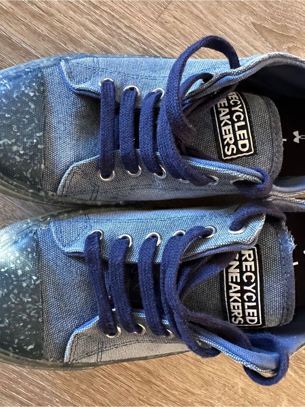 Recycled Sneakers Navy Women's Sneakers with Lace-Up Comfort